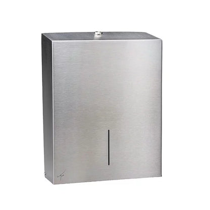 TICRA Folded Paper Towel Dispenser (STEEL) (38cm x 30cm x 11cm) (TAKES UP TO 600 TOWELS)