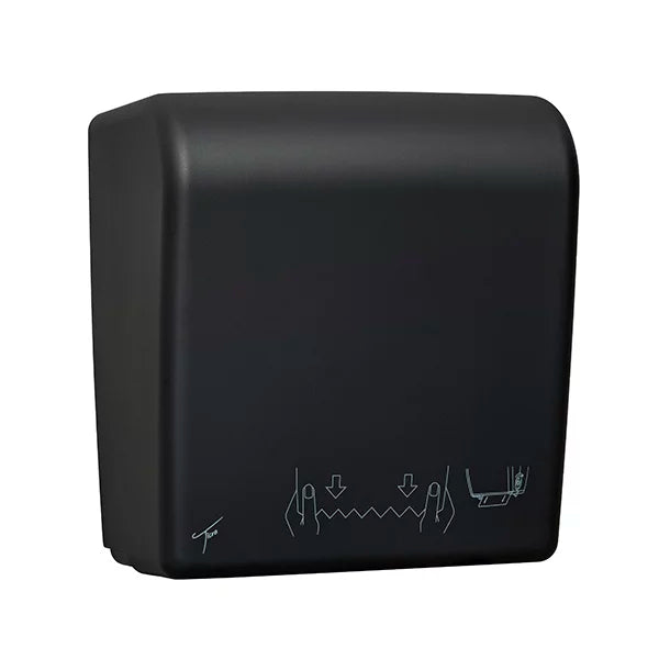 TICRA Touch-Free Mini AUTOCUT Paper Towel Dispenser (PLASTIC) (LOW PULL FORCE DISPENSING) (18cm x 29cm x 36cm) (Dispenses Non-Perforated Rolls up to 20.32cm WIDE & 15.24cm in DIAMETER)