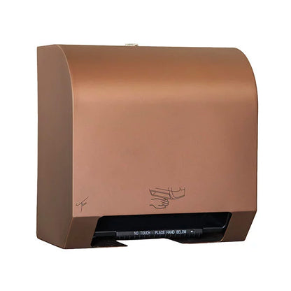 TICRA Automatic Touch-Free Mini Paper Towel Dispenser (STEEL) (EXCLUDES BATTERIES - Requires 4 x D-Cell Type) (20cm x 29cm x 29cm) (Dispenses Non-Perforated Rolls up to 20.32cm WIDE & 15.24cm in DIAMETER)
