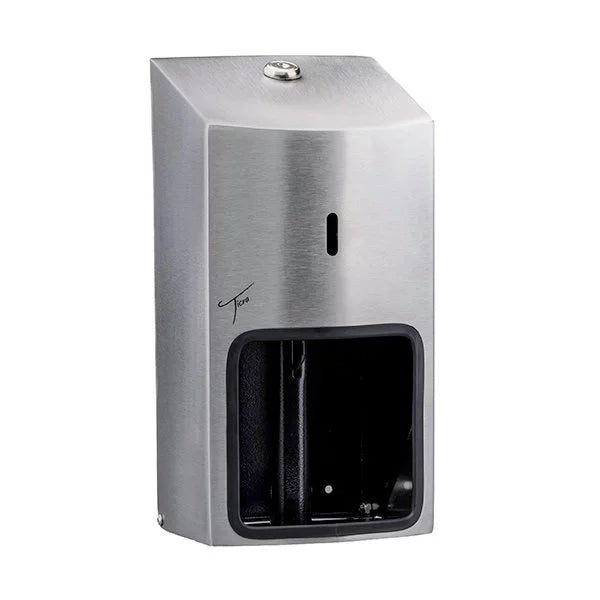 TICRA LOCKABLE Toilet Roll Holder (2-ROLL) (STEEL) (30cm x 16cm x 16cm)