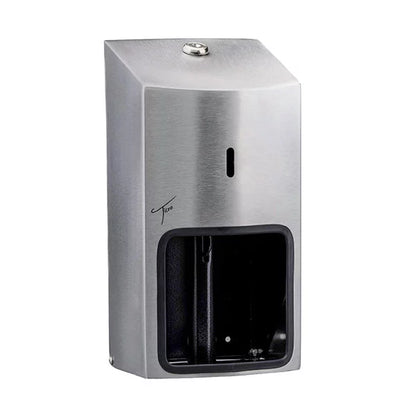 TICRA LOCKABLE Toilet Roll Holder (2-ROLL) (STEEL) (30cm x 16cm x 16cm)