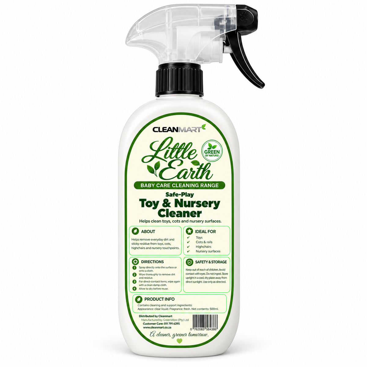 Little Earth Safe-Play Toy & Nursery Cleaner 500ml