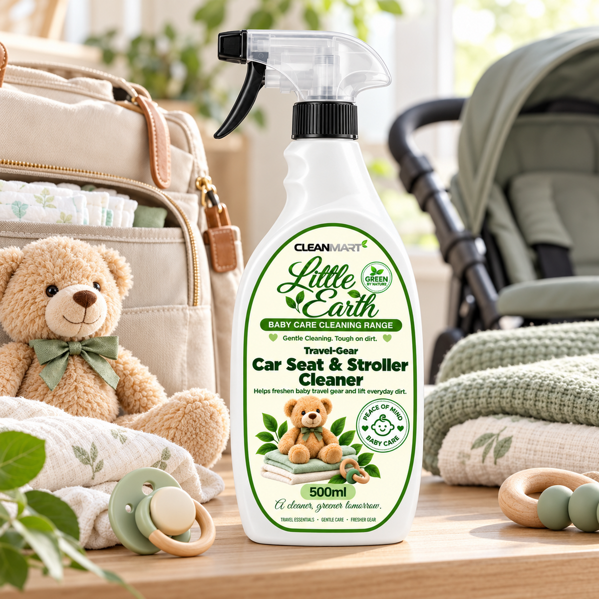 Little Earth Travel-Gear Car Seat & Stroller Cleaner 500ml