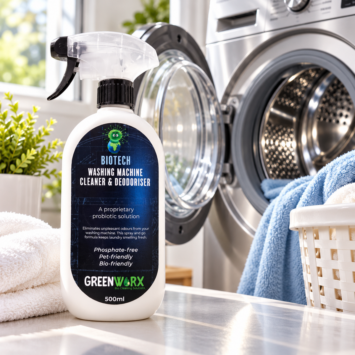 Bio Tech Washing Machine Cleaner & Deodoriser 500ml
