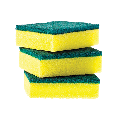 LARGE Sponge Scourers (110mm x 80mm) (Pack of 3)