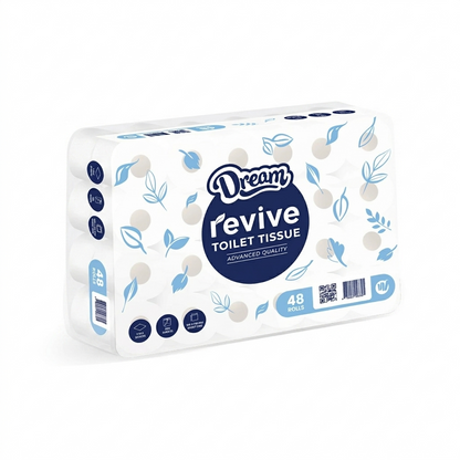 Revive SUPERIOR Single Ply Toilet Tissue (Pack of 48)