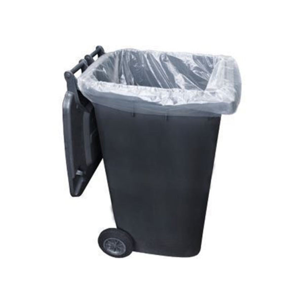 WHEELIE BIN Refuse Bags (120cm x 140cm) (Extra Heavy Duty - 40 Micron) (Pack of 100)