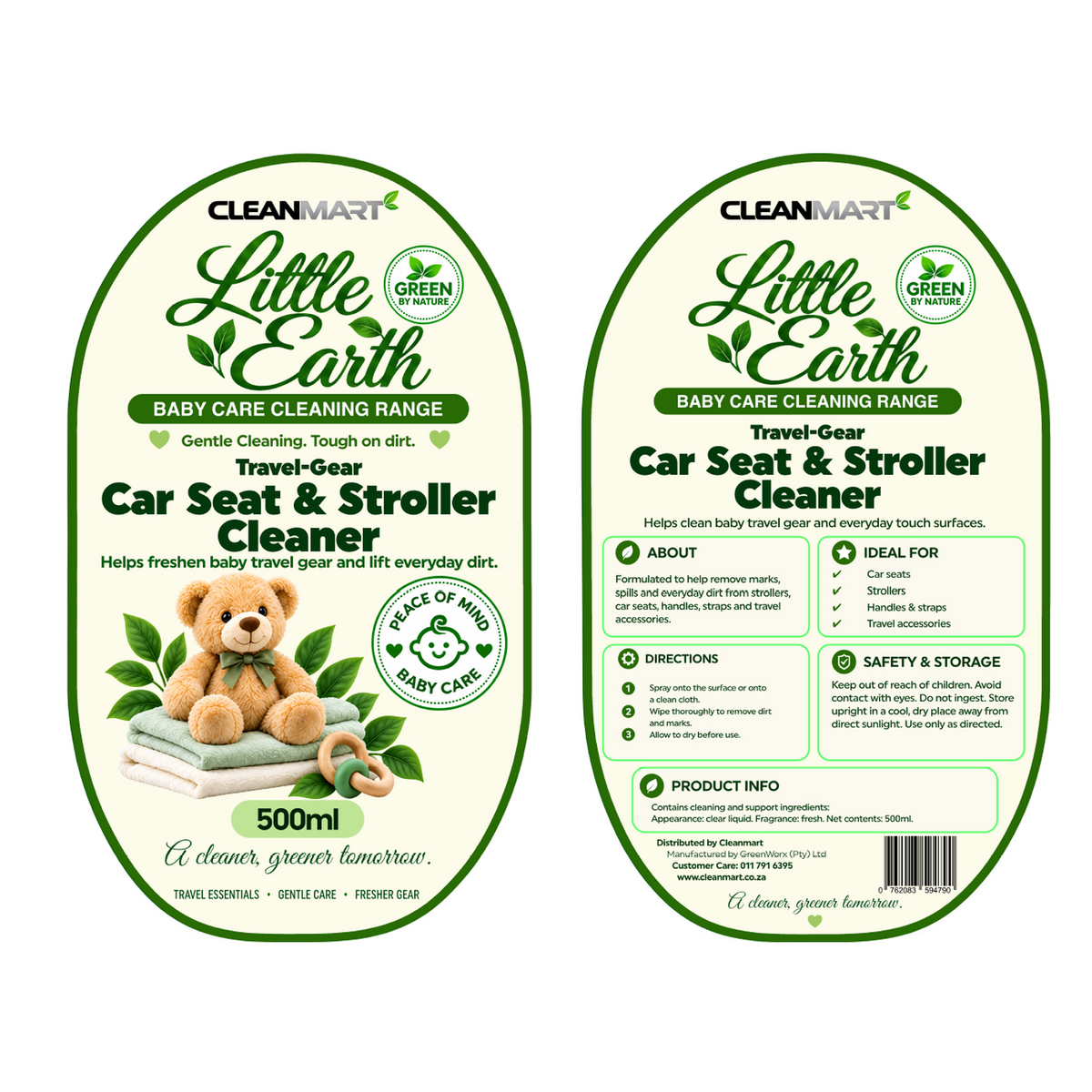 Little Earth Travel-Gear Car Seat & Stroller Cleaner 500ml